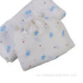 Baby Cotton Muslin Swaddle with Self Muslin Bag